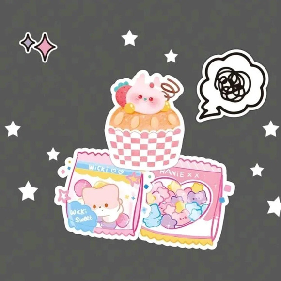 100 pc cute stickers set huge stickers for sticker books, laptops, ect - Picture 5 of 8